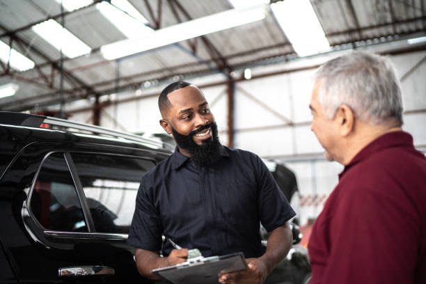 Clean and organized auto repair shop